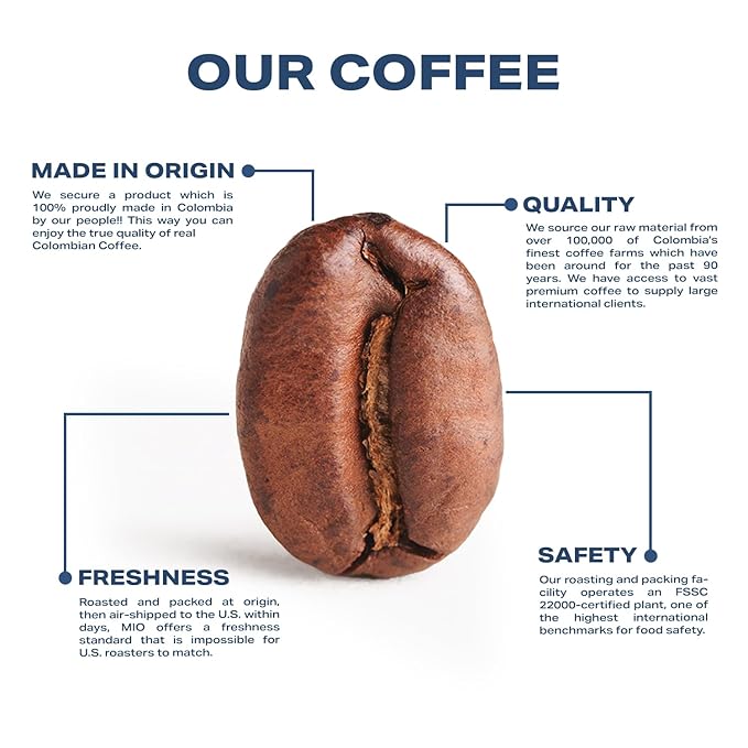Café Gavi Balance – Medium Roast Ground Colombian Coffee – 100% Arabica – Fresh-Roasted at Origin – 10 oz Resealable Bag – Almond &amp Cocoa Notes