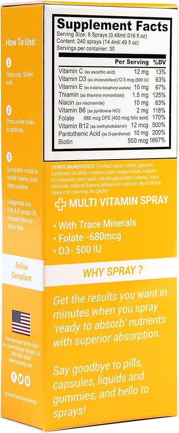 Spectraspray Sleep &amp Daily Wellness Bundle – Sleep Support &amp Multivitamin Oral Sprays