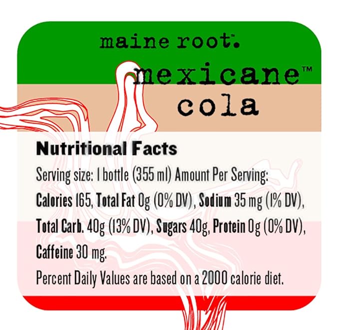 Maine Root - Mexicane Cola - Hand Crafted | Fair Trade | Organic Cane Sugar - 12 oz (6 Glass Bottles)