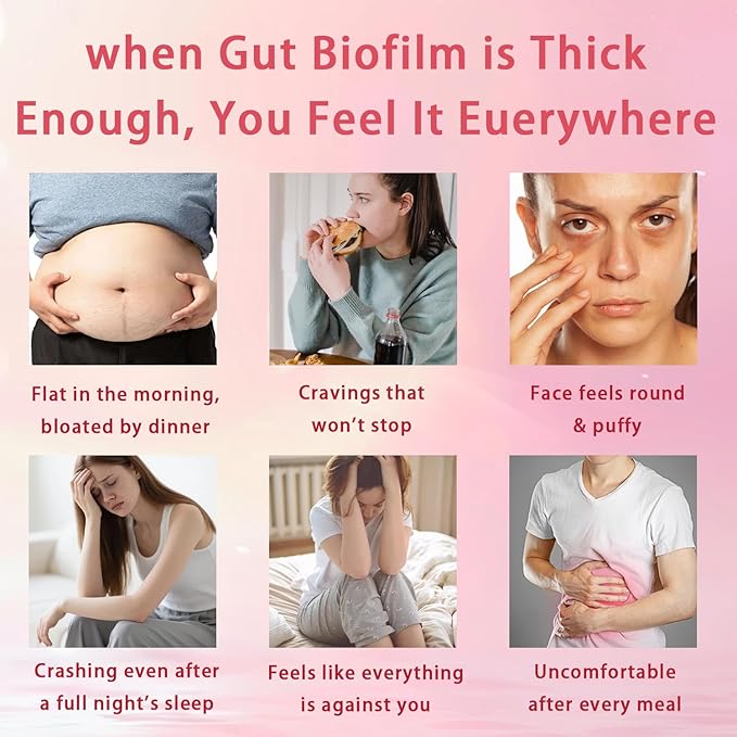 Gut Health Capsules Gut Biofilm Ritual Bromelain Supplement Vegan Non-GMO for Women 90 Capsules