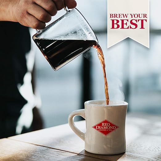 Red Diamond Ground Coffee | Classic Blend | Medium Roast | Arabica Beans | Smooth &amp Rich Flavor | 11 Ounce Resealable Bags (4 Pack)