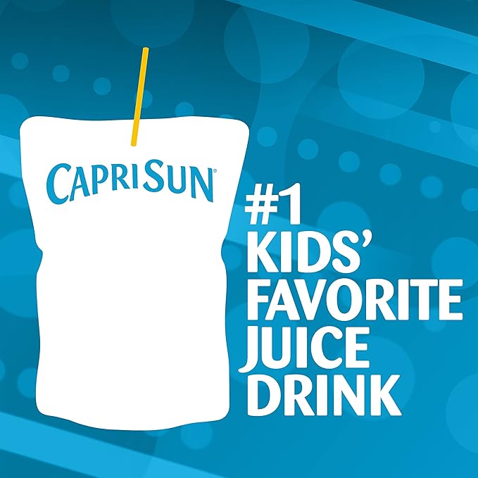 Capri Sun Strawberry Ready-to-Drink Juice 6 Fl Oz (Pack of 10)