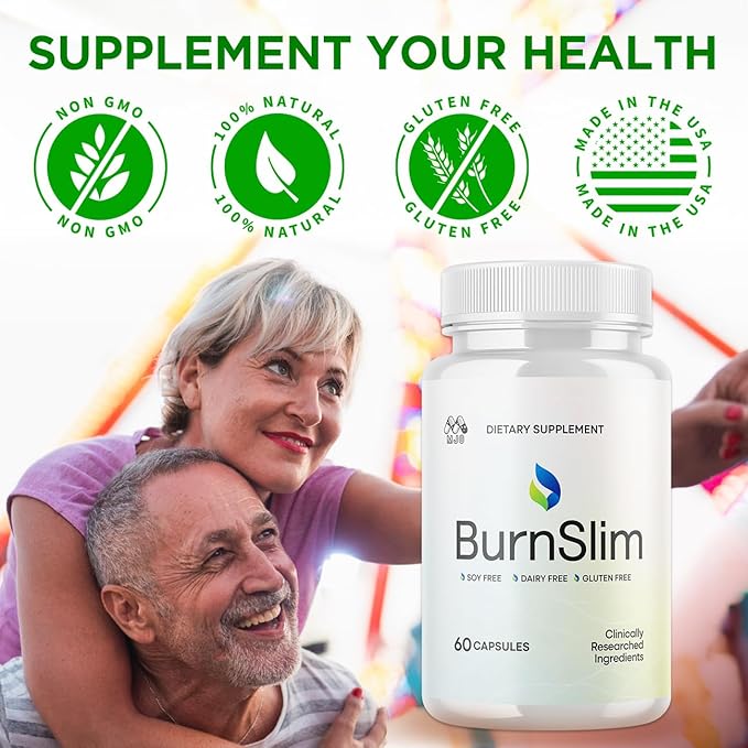 (5 Pack) Burn Slim Capsules Official Burnslim Pills with All Natural Ingredients Advanced Burn Slim Health and Wellness Supplement Supporting Active Lifestyle for Women and Men (300 Capsules)