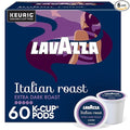 Lavazza Italian Roast Keurig Single Serve K-Cup Pods 60ct (6 Packs of 10)