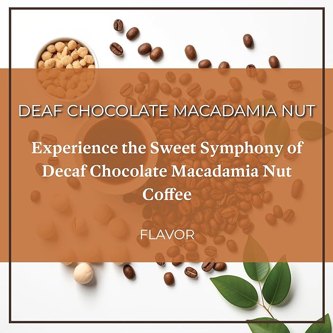San Diego Coffee Chocolate Macadamia Nut DECAF Medium Roast Whole Bean Coffee 16-Ounce Bags (Pack of 2) Café en grano tostado descafeinado