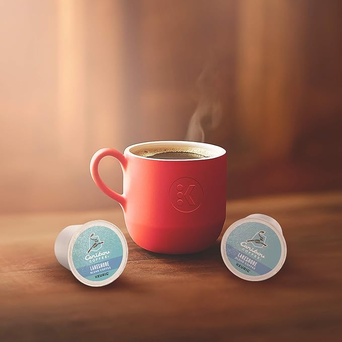 Caribou Coffee Lakeshore Blend Single-Serve Keurig K-Cup Pods Medium Roast Coffee 72 Count