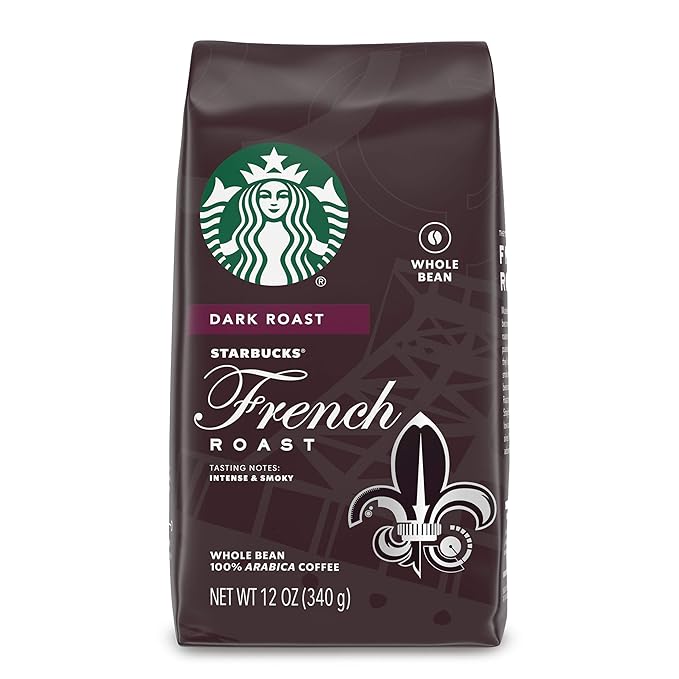 Starbucks Dark Roast Whole Bean Coffee — French Roast — 100% Arabica — 1 bag (12 oz.)