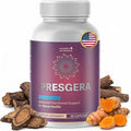 Presgera Capsules – Natural Daily Supplement with Magnesium Glycinate Turmeric Alpha Lipoic Acid &amp More – Made in USA Non-GMO Easy-to-Take – 30 Capsules 1 Month Supply