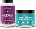 Move &amp Glow Collagen Pills and Regulate MAX Powder Bundle - Vegetarian Collagen Support for Skin Joints + Myo-Inositol D-Chiro Inositol for Hormone Balance - 60 Capsules + 60 Servings Powder