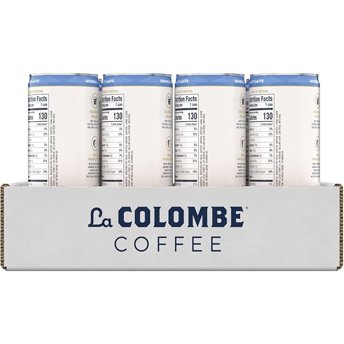 La Colombe Coffee Double Draft Latte 11 fl oz Cans (Pack of 12) Coffeehouse Quality Cold Brew Specialty Grade Coffee Beans Ready-to-Drink On-the-Go