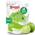 Mazzoni Real Lime Juice 100% Pure Just Lime Juice Not from Concentrate No Added Sugar or Ingredients 2.2 lbs (35.2 oz) Mixer for Cocktails Drinks Smoothies Convenient Pouch Made in Italy
