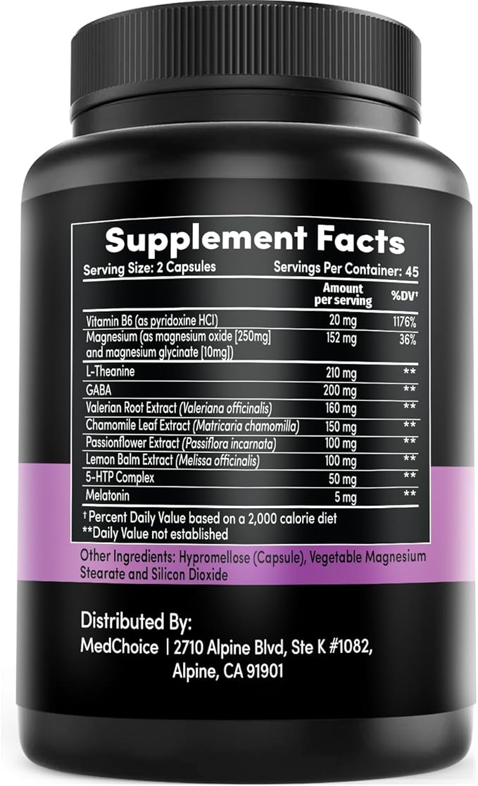MEDCHOICE Sleep Melatonin (90ct) and Nootropic Brain (120ct) Supplement Bundle - Wellness Duo for Sleep Brain Focus &amp Mood Support - Vegan Non-GMO Gluten-Free