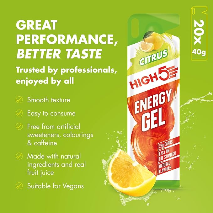 High5 Citrus Energy Gel 20 Sachets 800 g