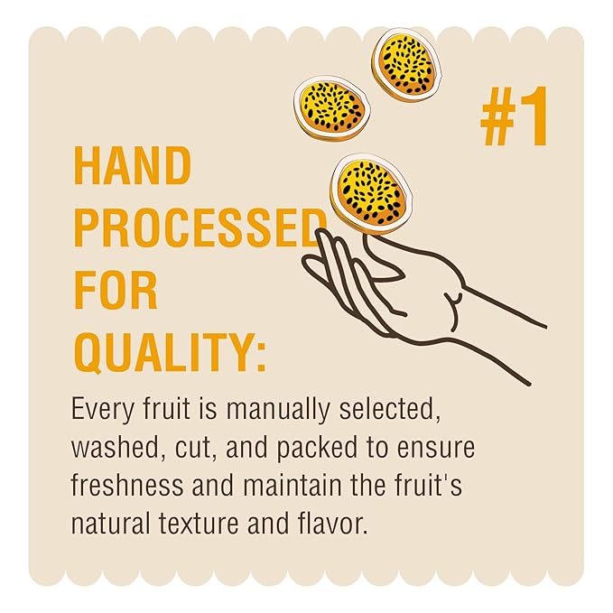 Tamarin Fruits All Natural Frozen Fruit Pulp perfect for Juicing Cocktails Smoothies Desserts and Baking No Sugar Added Gluten Free with No Preservatives - (Yellow Passion Fruit 2lbs packs 14