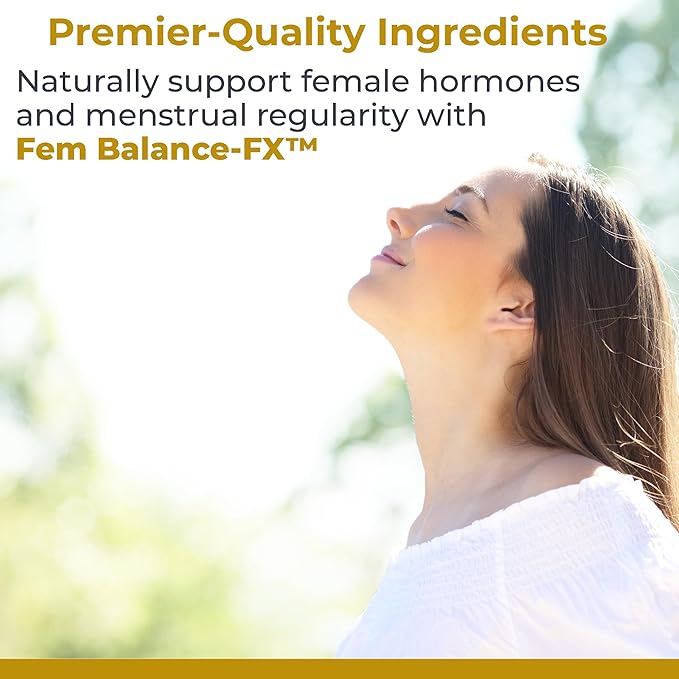 Premier Research Labs Fem Balance FX- Chasteberry Supplement for Women Hormone Balance Support Chaste Tree Supplement w/Organic Chasteberry Extract Natural Support for Women- 60 Vegetarian Capsules