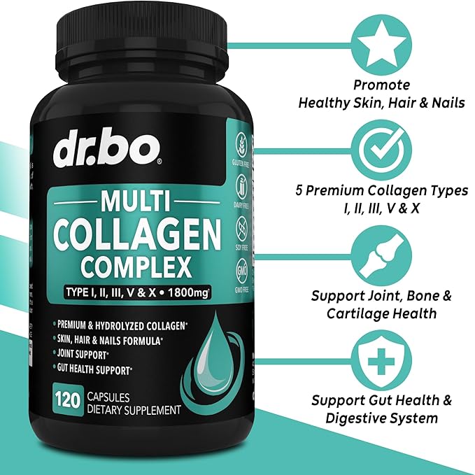 Collagen Peptides &amp Colon Cleanse Detox - 15 Day Colon Cleanse Pills &amp Ginger - Multi Collagen for Women &amp Men Complex Capsules Skin Hair &amp Nails - Bowel Movement Supplements for Sto