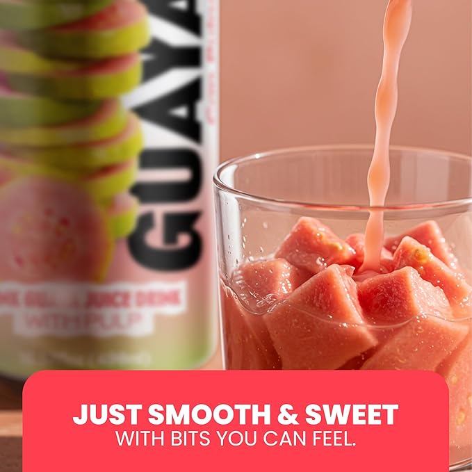 De Mi Pais Guava Juice with Pulp Premium Quality Fruit Beverage with real guayaba Refreshing Canned Juice with Guava Pulp Extract Perfect for Drinks and Smoothies Size 16.57 Fl Oz 6-Pack