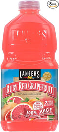 Langers 100% Ruby Red Grapefruit Juice 64 Fl Oz (Pack of 8)
