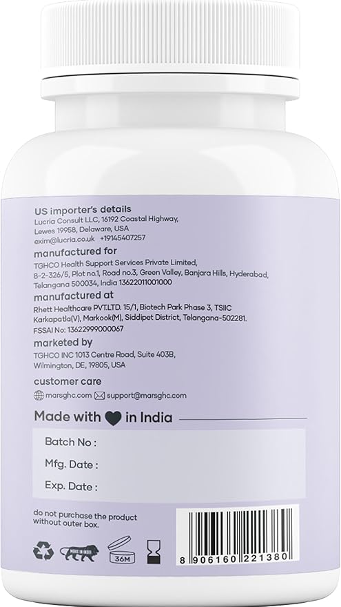 mars by GHC Growth Max Combo | Nitric Oxide Capsules + SurgeMax Capsules | 240 Capsules | Pack of 3