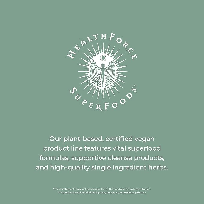 HEALTHFORCE SUPERFOODS Vitamineral Green - Mineral Supplement for Immune &amp Thyroid Support - Green Powder Supplement with Ingredients from The Land - Gluten-Free &amp Vegan - 400 Capsules