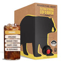 Wandering Bear Organic Caramel Cold Brew Coffee On Tap Iced Coffee Drink - Extra Strong Bold Smooth No Sugar Added Shelf-Stable Ready to DrinkGluten Free &amp Vegan -16 Servings of 6fl.oz -96f