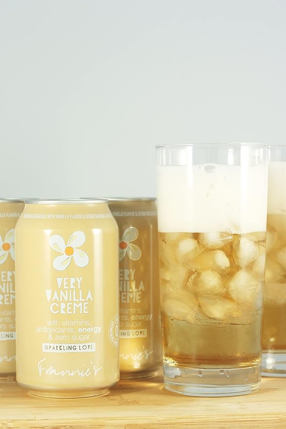 AmishTastes Frannie’s Sparkling Very Vanilla Creme Protected With High-Density Foam 12 Oz. (12 Ounce (Case of 24))