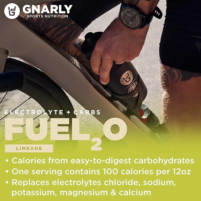 Gnarly Nutrition Collagen Pro Unflavored (15.87oz) Fuel2O Limeade - (25 Serv) Bulk Bag (25.57oz)