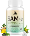SAM-e Supplement – Capsule Complex with Ashwagandha Extract L-Theanine Rhodiola St. John’s Wort Omega-3 Fatty Acids Magnesium B Vitamins &amp D3 60 Capsules