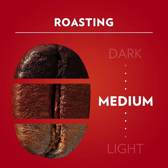 Lavazza Qualità Rossa Whole Bean Coffee Medium Roast Arabica and Robusta Blend 2.2 lb Bag (Pack of 1)