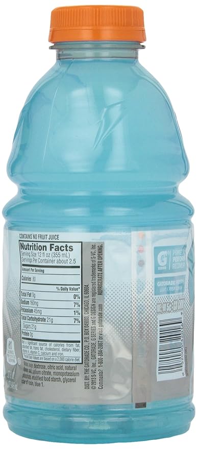 Gatorade Drinks Glacier Freeze 32 Ounce (Pack of 12)