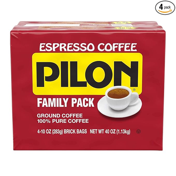 Cafe Pilon Espresso Coffee Family Pack 4 ct./10 oz.