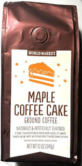 World Market Gourmet Limited Edition Maple Coffee Cake Light Roast Ground Coffee 12 Oz.