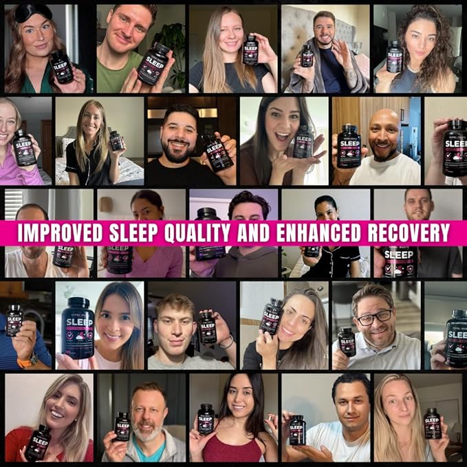 Extra Strength Sleep Aid for Adults with Extended Release MicroActive Melatonin Ashwagandha L-Theanine &amp 7 Additional All-Natural Ingredients | Advanced Recovery Supplement (90 Capsules)