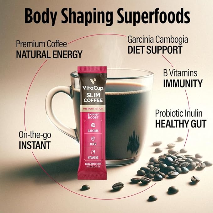 VitaCup Instant Slim Coffee 10Ct &amp Hydration 10Ct
