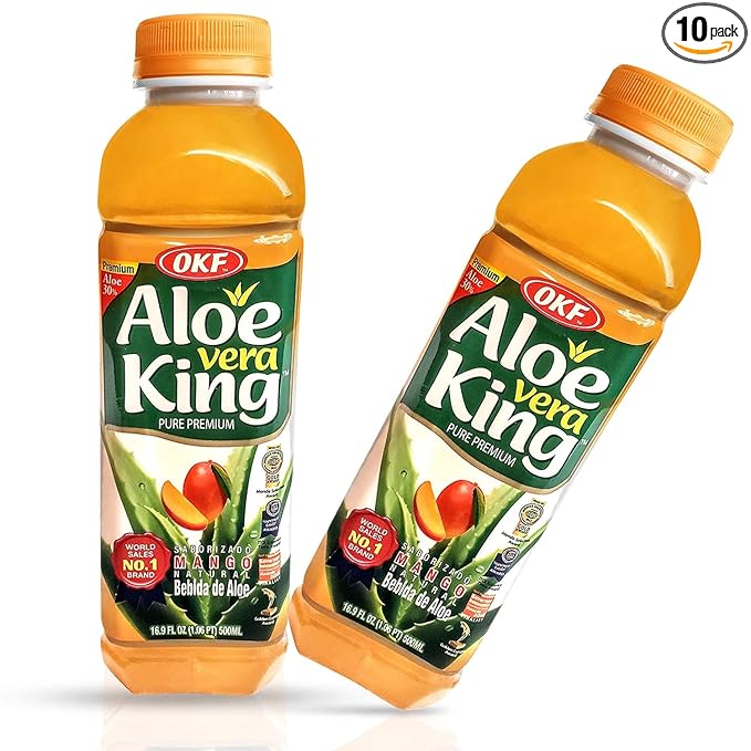 Okf Aloe Vera King Mango Drink 16.9oz (Pack of 10)
