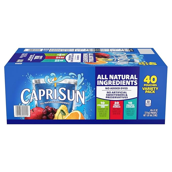 Variety Pack 6 fl. oz. pouches 40 pk. - Premium Refreshing Juice Drink - Variety Pack - Pantry Essential