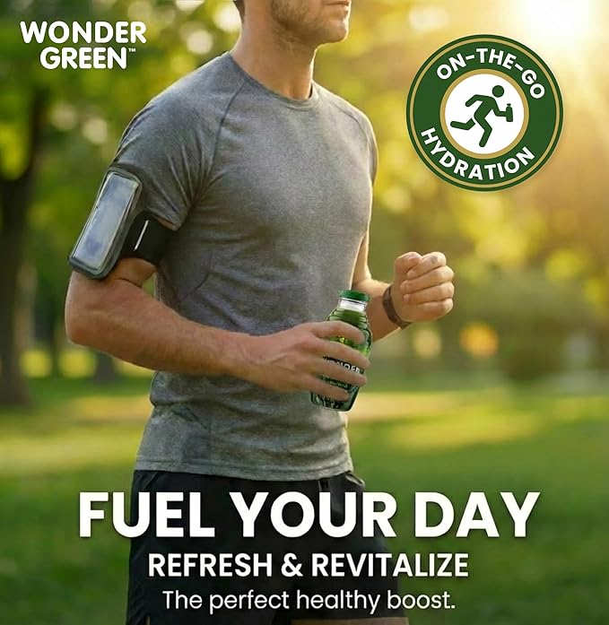 Wonder Green 100% Organic Clean Green Cold Pressed Juice 8.45 oz (6 Pack) | Kale &amp Vegetable Juice Blend All Natural No Additives or Preservatives Not from Concentrate