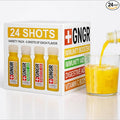 GNGR 24 Shots Variety Pack of Organic Cold-Pressed Ginger Shots – 4 Target Formulas with Peruvian Ginger High-Absorption Turmeric &amp Vitamin C for Immunity Digestion &amp Detox – 2 fl oz (Pack
