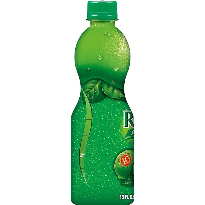 ReaLime 100% Lime Juice 15 fl oz bottle (Pack of 12) Made with Lime Juice from Concentrate Gluten-Free Sodium Free Perfect Mixer to add to Cocktails and Marinades