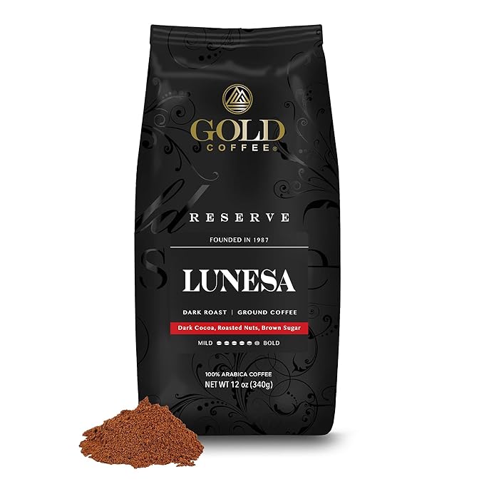Gold Coffee Bundle | Velara Brunella &amp Lunesa Light Medium &amp Dark Roast Ground |100% Arabica Coffee 12 oz. (Pack of 3)