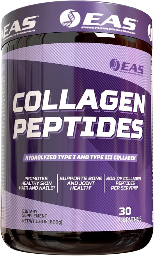 Experimental and Applied Sciences Collagen Peptides Powder | Hydrolyzed Type I &amp III | for Healthy Hair Skin &amp Nails | Bone &amp Joint Health | 20g Collagen Per Serving | 30 Servings (Unfla