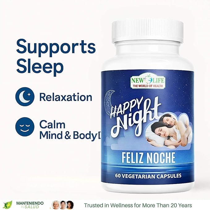 New Life Happy Night Sleep Support Valerian Root 60 Veg Capsules 60 Capsules