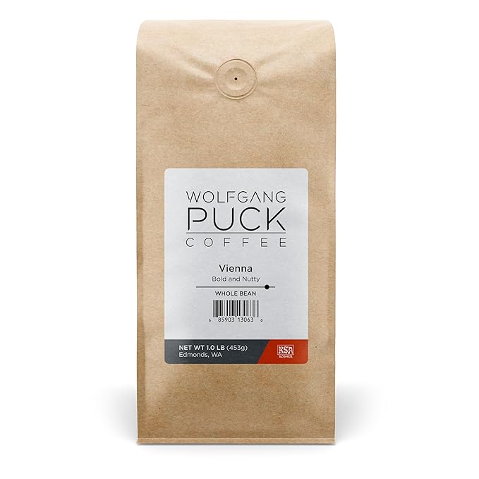 Wolfgang Puck Coffee Vienna Coffee House Whole Bean 6 x 1 Pound (013863)