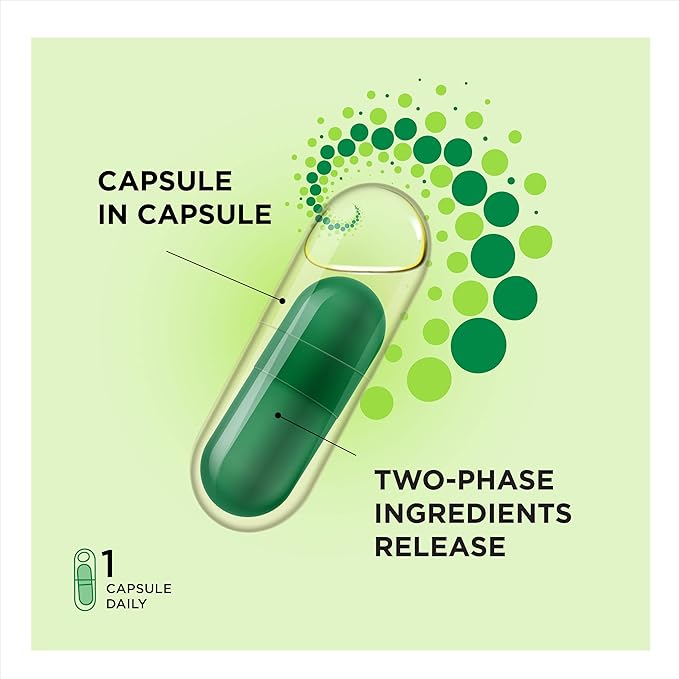 The Smart synbiotic with targeted delivery of The Good Bacteria. Double Capsule and Liquid Formula for Fast Results. 1 Capsule per Day (Pack of 5)