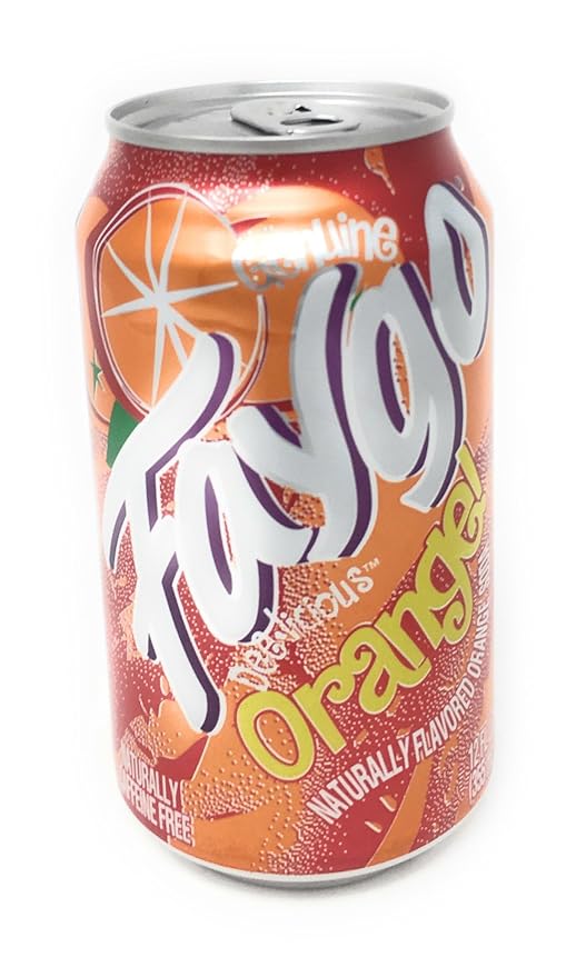 Faygoo Soda Pop 4 flavors Soft Drink 12oz Cans Variety Pack PACK OF 16