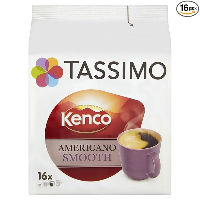 Tassimo Kenco Americano Smooth (Old Name Cafe Crema) Coffee (16 T-Disc)