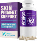 Vitiligo Capsules 60 Count | 1 Month | Improve Skin Pigmentation Support and Reduce White Spots | Effective Vitiligo Supplement | Natural Solution for White Spots on Skin. (1)