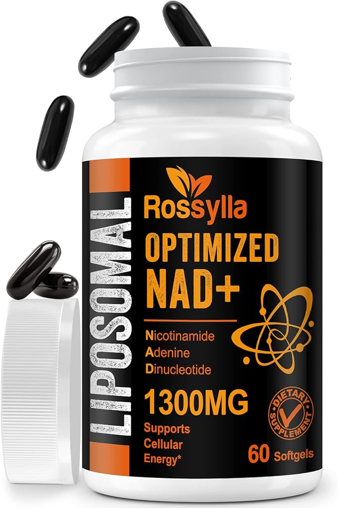 1300 MG Liposomal NAD+ Supplement | Highest Absorption | Purest NAD Supplemet to Boost NAD+ Effetively | Boosting NAD+ Supplement for Aging Defese Cellular Energy Longevity | 60 Count