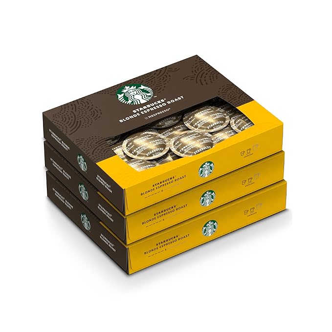 Nespresso Professional Coffee Capsules Starbucks® Blonde Espresso Roast Coffee Bundle 150-Count Capsules