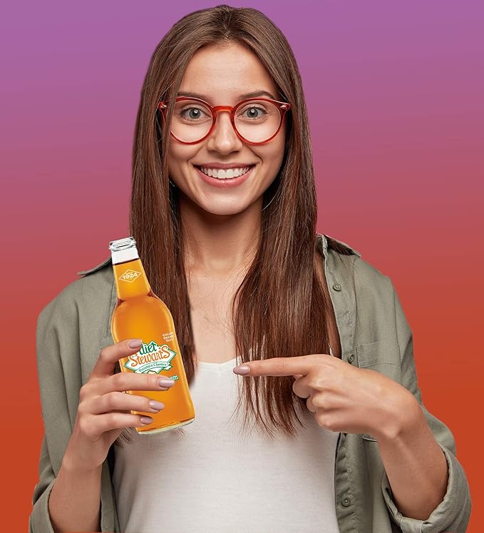 Diet Stewart's Orange 'n Cream Soda 12 fl oz (24 Glass Bottles)